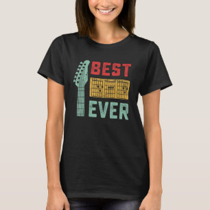 Mens Best Guitar Dad Ever Chords Guitarist Music F T-Shirt