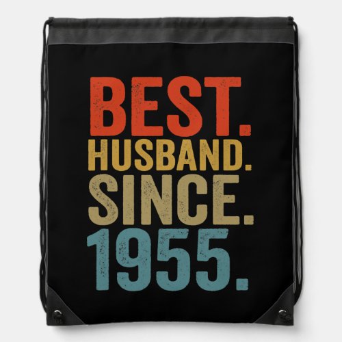 Mens Best husband since 1955 67th birthday gifts Drawstring Bag