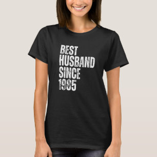 Mens Best Husband Since 1985 Vintage Wedding Anniv T-Shirt
