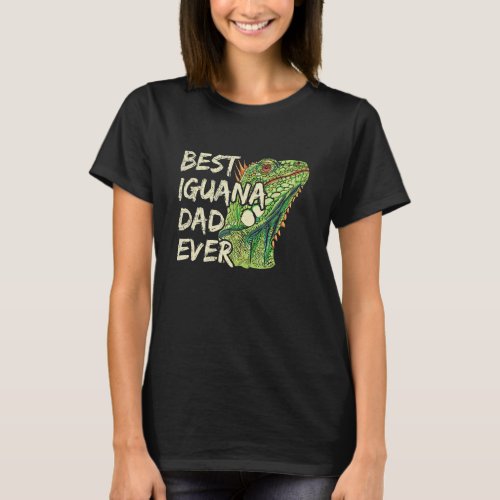 Mens Best Iguana Dad Ever For An Iguana Dad T_Shirt