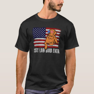 Mens Best Lab Dad Ever Fox Red Labrador Retriever T-Shirt