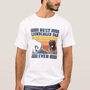 Mens Best Leonberger Dad Ever Funny Dog Lover Fath T-Shirt