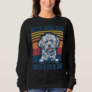 Mens Best Lhasa Apso Dad Ever Dog Dad Father's Da Sweatshirt