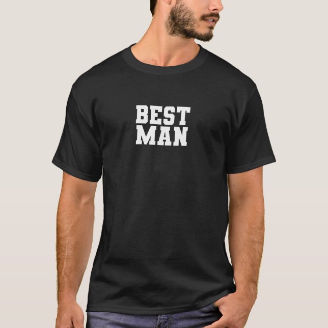 Mens Best Man  Bachelor Party Wedding Men   Matchi T-Shirt (Front)