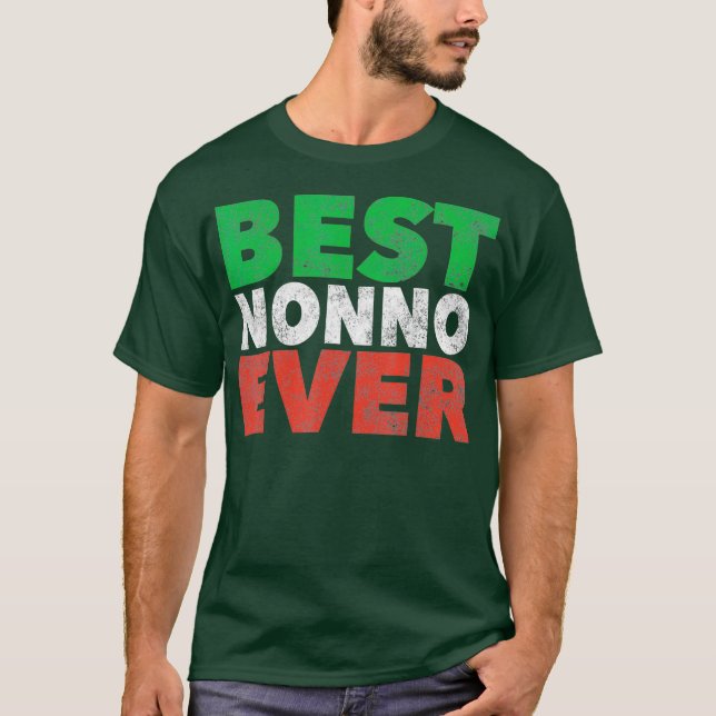 Mens Best Nonno Ever Italian Grandpa Grandfather T-Shirt (Front)