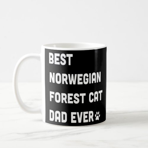 Mens Best Norwegian Forest Cat Dad  Coffee Mug