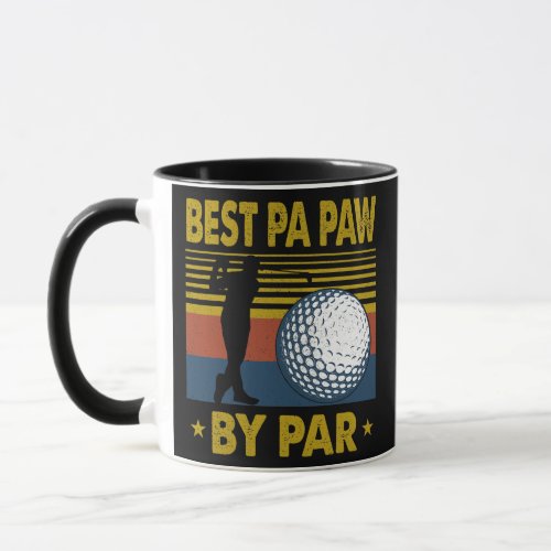 Mens Best Pa Paw By Par Funny Disk Golf Gift For Mug