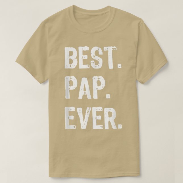 Mens Best Pap Ever Funny Cool  T-Shirt (Design Front)