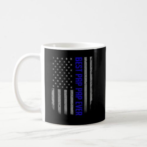 Mens Best Pap Pap Ever American Flag   For Father Coffee Mug