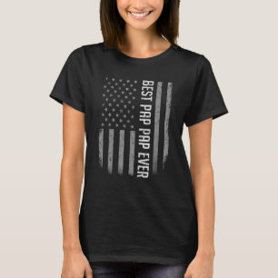 Mens Best Pap Pap Ever American Flag For Father' T-Shirt
