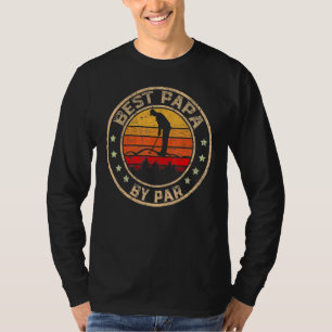 Mens Best Papa By Par Father's Day Golf Golfing T-Shirt