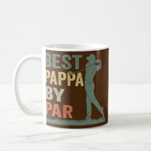 Mens Best Pappa By Par Golf Lover Pappa Fathers Coffee Mug