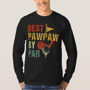 Mens Best Pawpaw By Par T Shirt Funny Golf Fathers