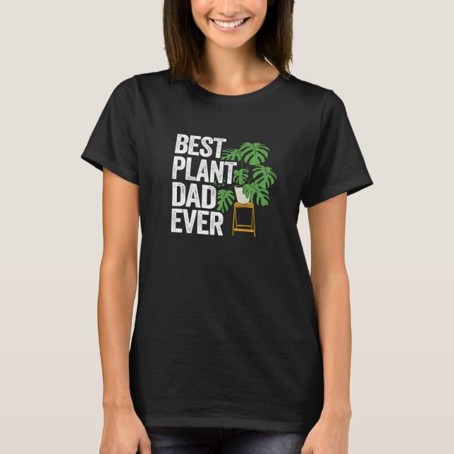 Men's Best Plant Dad Ever Garden Landscaper Garden T-Shirt (Front)