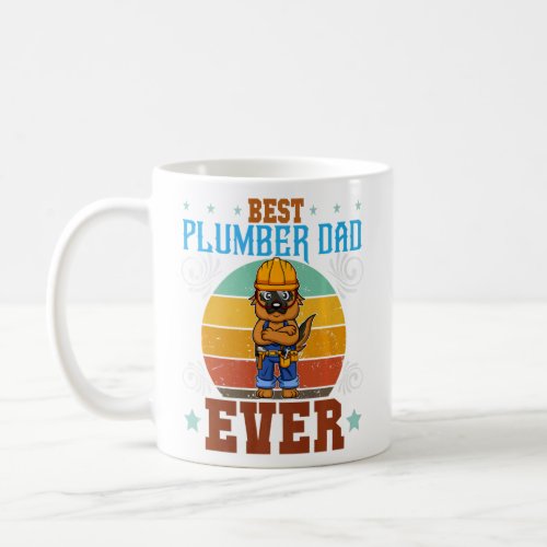 Mens Best Plumber Dad Ever Plumbing Pipes Fathers Coffee Mug