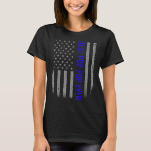 Mens Best Pop Pop Ever American Flag For Father' T-Shirt