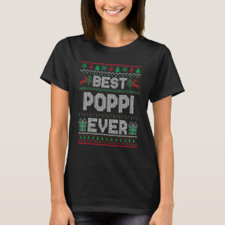 Mens Best Poppi Ever Christmas Pajamas Matching Ug T-Shirt