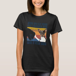 Mens Best Rat Terrier Dad Ever  Dog  Father's Day T-Shirt