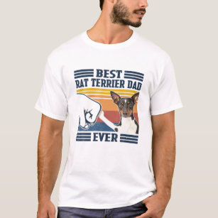 Mens Best Rat Terrier Dad Ever Funny Dog Lover Fat T-Shirt