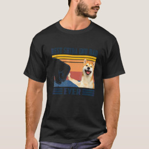 Mens Best Shiba Inu Dad Ever  Dog  Father's Day T-Shirt