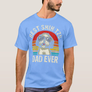 Mens Best Shih Tzu Dad Ever Fathers Day Vintage Sh T-Shirt