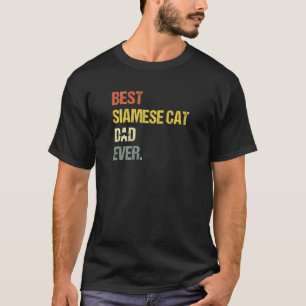 Mens Best Siamese Cat Dad Cat T-Shirt