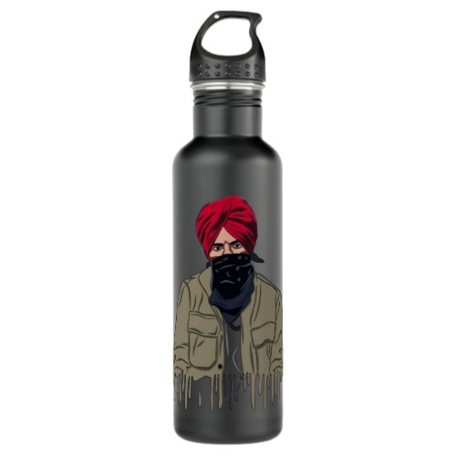 Mens Best Sidhu Indian Moose Singer Wala Songwrite Stainless Steel Water Bottle