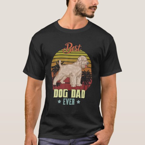 Mens Best Soft Coated Wheaten Terrier Dad Ever Dad T_Shirt
