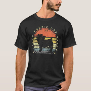 Mens Best Yorkie Dad Ever Daddy Yorkshire Terrier  T-Shirt