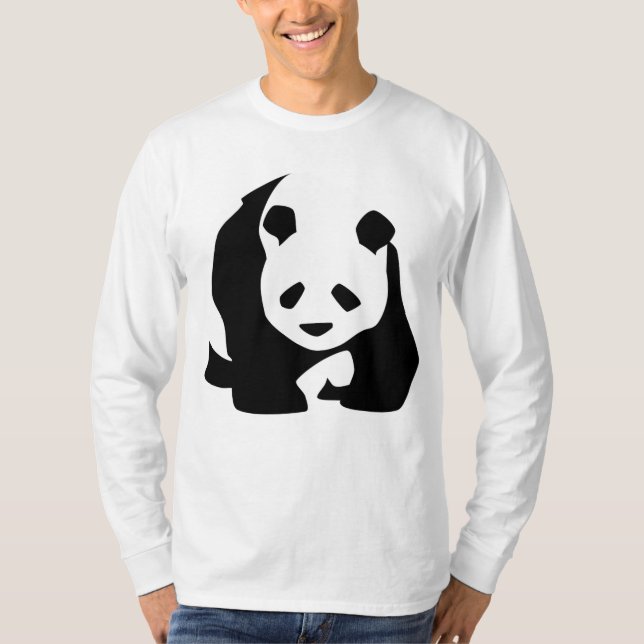 Men's BIG Panda long sleeve t-shirt  (Front)