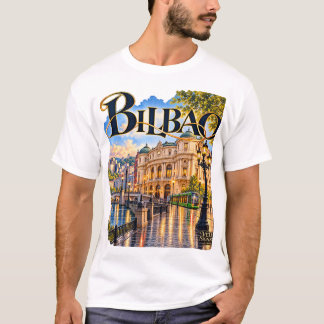 Men's Bilbao T-shirt with city illustration