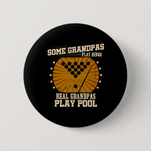 Mens Billiards Grandpa Shirt - Real Grandpas Play Button