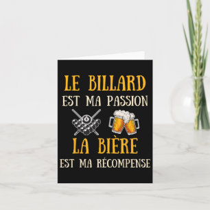 Mens Billiards Humour Vintage Gift Idea Humorous B Card