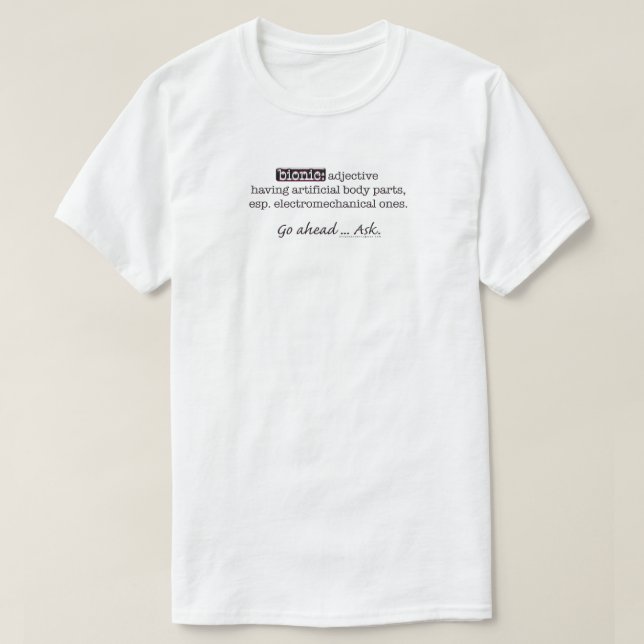 Mens Bionic Definition T-Shirt (Design Front)