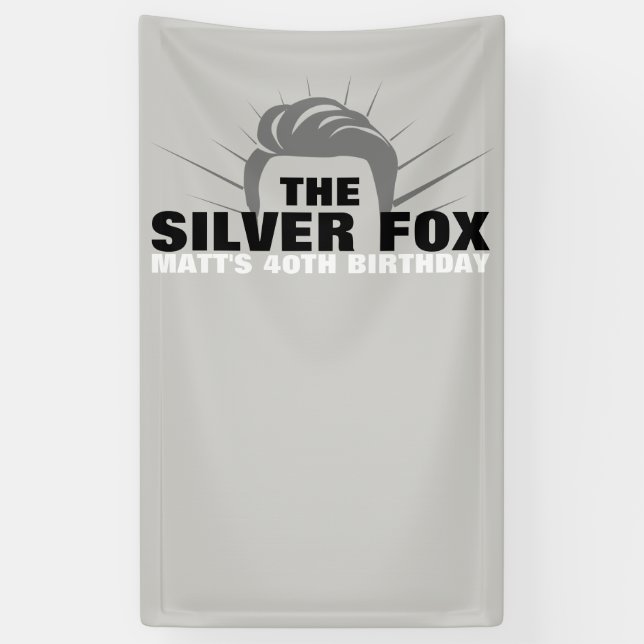 Men's birthday banner (Vertical)