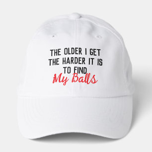 Mens Birthday Gag Over The Hill Funny Golf Dad Performance Cap