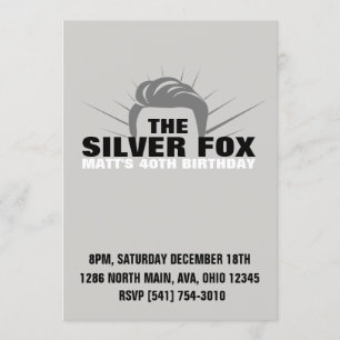 Men's birthday invitation