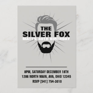 Men's birthday invitation