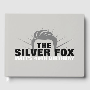 Men's birthday party guestbook