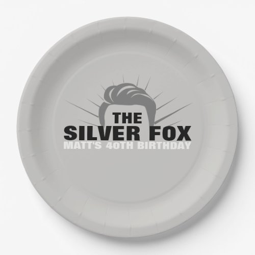 Mens birthday party paper plates