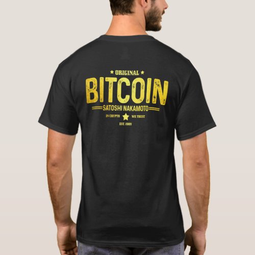 Mens Bitcoin Est 2009 Hodl Crypto Currency Btc Tra T_Shirt