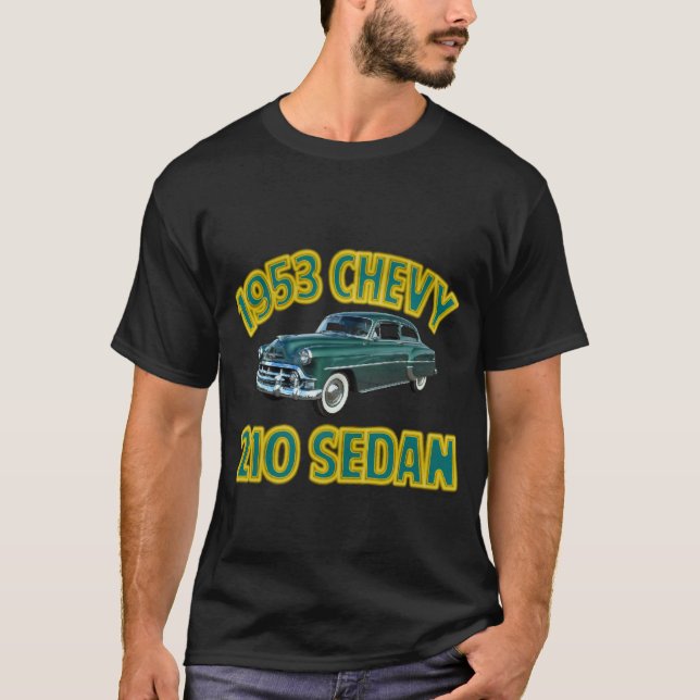 Men's Black 1953 Chevy 210 T-Shirt (Front)