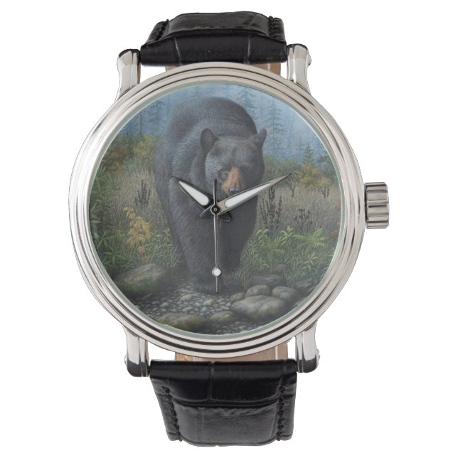 Men's Black Bear Watch (Front)