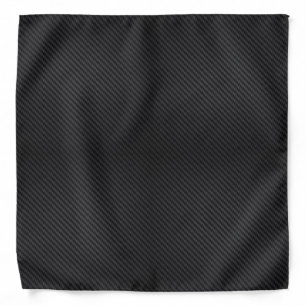 Men's Black Carbon Fiber Look Bandana