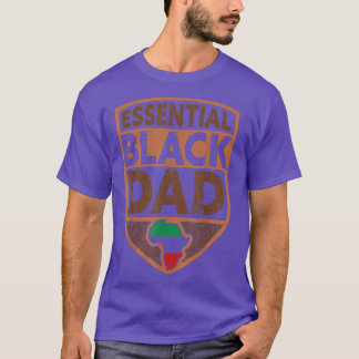 Mens  Black Dad African Father  T-Shirt