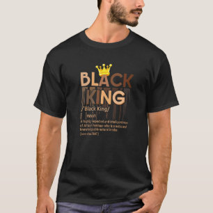 Mens Black King Definition African Pride Melanin E T-Shirt
