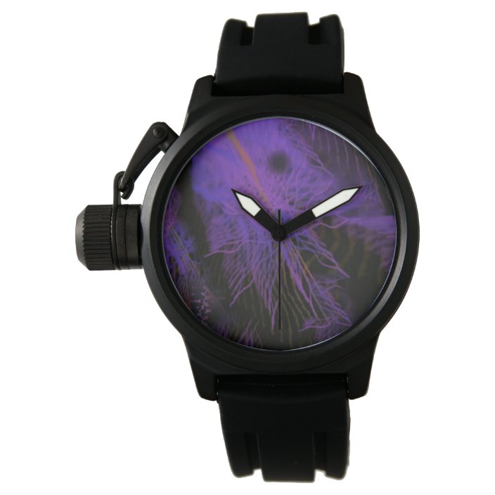 black rubber watch