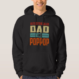 Mens Blessed To Be Called Dad And Poppop Vintage F Hoodie