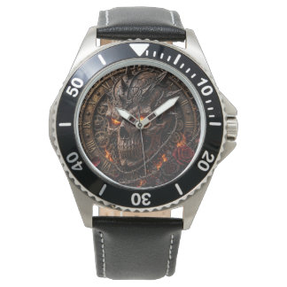 Men's Blood Demon Skull Watch | Glowing Red Eyes S
