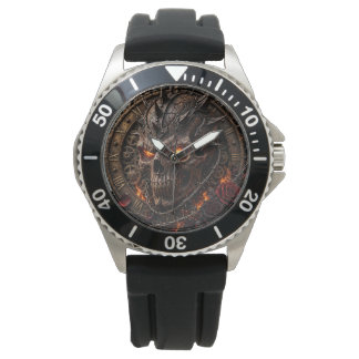 Men's Blood Demon Skull Watch | Glowing Red Eyes S